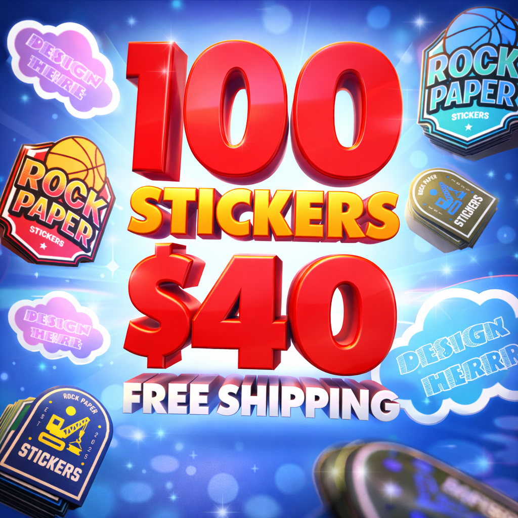 100 stickers for $40